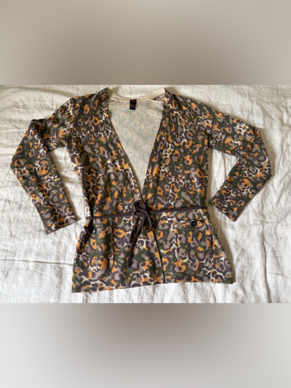 Lucky Brand Cardigan Sweater Wool Cashmere Blend, SZ medium